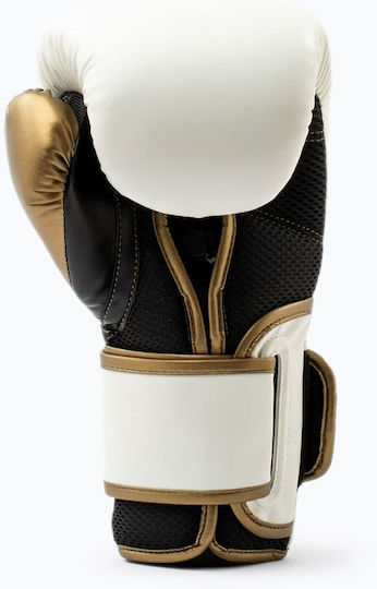 Everlast Powerlock 2 Boxing Gloves made of Synthetic Leather for Match White