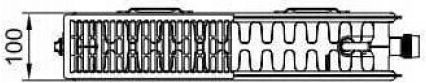 Kermi Panel Radiator Body Double-column 22/750/800 1096.5kcal/h