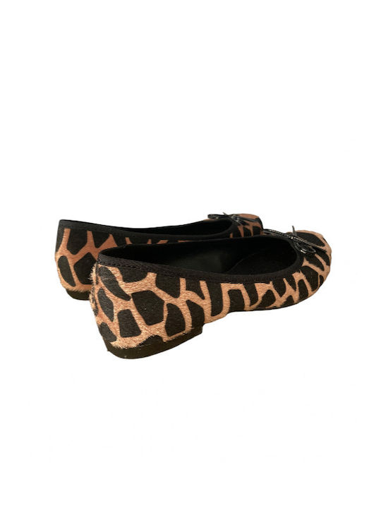 Damen Ballerinas in Braun Farbe
