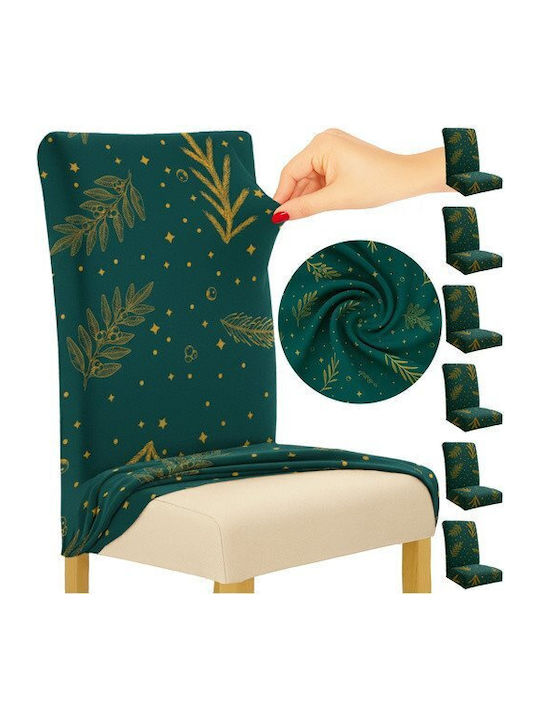 Ruhhy Chair Covers 6 Pcs Light Green 26637 18422-0