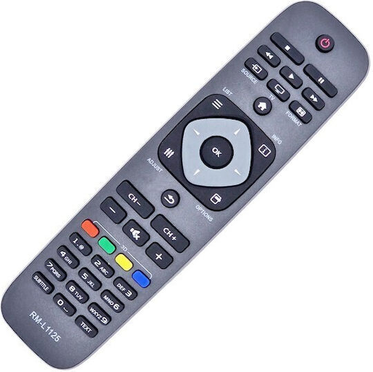Rm-l1125 Remote Control Philips Lcd Led Two Philips Codes Rc6+saa3010