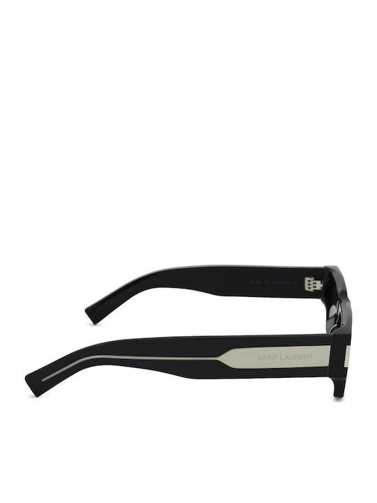 Ysl Unisex Sunglasses with Black Plastic Frame and Black Lens SL 660 001