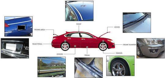 Bandă De Film Cromată Pentru Împachetarea Ornamente Auto 150 X 4cm