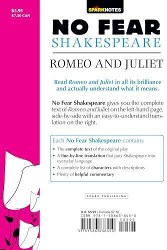 Romeo And Juliet: No Fear Shakespeare Side-by-side Plain English