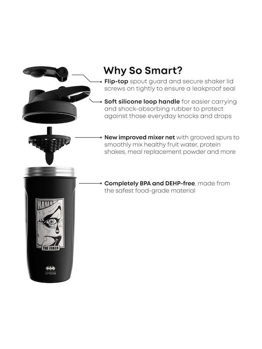Smartshake Smart Shaker din Oțel Inoxidabil Reforțat Joker 900 Ml