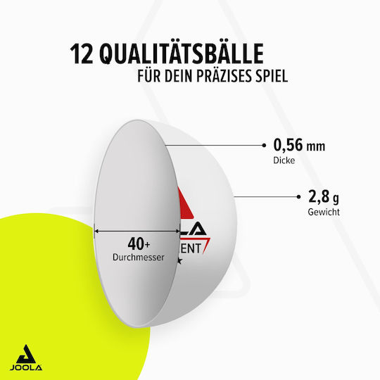 Joola Tournament 40 Ping Pong Balls 3-Star 12pcs