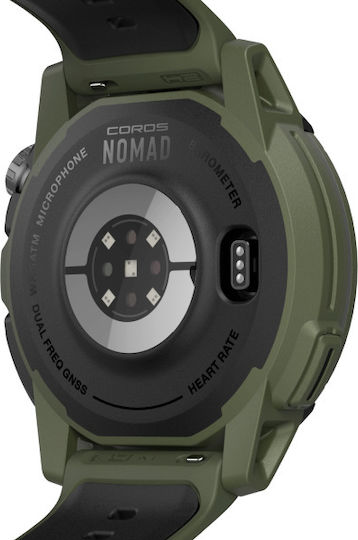 Coros Nomad 48mm Smartwatch με Παλμογράφο (Green)