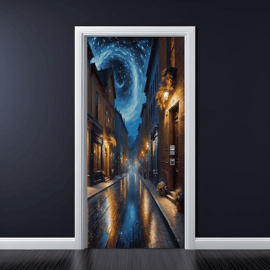 Printed Color Film Door Decoration Size 200 x 90cm Model Avx-dr30