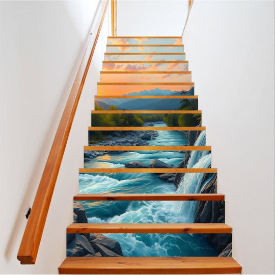 Decorative Sticker Indoor Stairs High-resolution Self-adhesive Print Dimensions 200 X 124 Cm Code Avx-stairs-06
