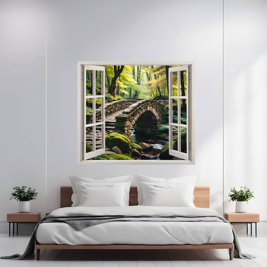 Decor de Perete din Foaie Colorată Imprimată Dimensiune 125 X 110cm Model Vedere către Rai 31