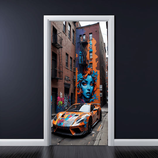 Printed Color Foil Door Decoration Size 200 X 90cm Model Avx-dr01