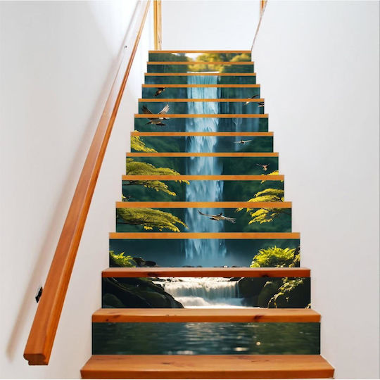 Decorative Sticker Indoor Stairs High-resolution Self-adhesive Print Dimensions 200 X 124 Cm Code Avx-stairs-11