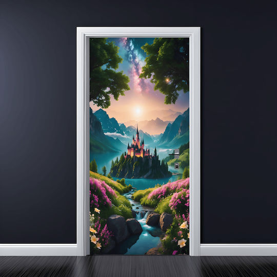 Printed Color Film Door Decoration Size 200 X 90cm Model Avx-dr15