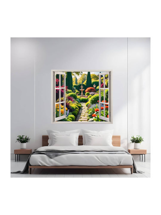 Bedruckte Farbfolie Wanddekoration Größe 125 x 110 cm Modell Blick auf das Paradies 12