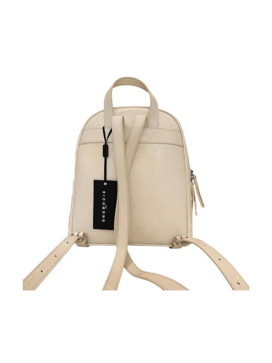 Leather Women's Bag Backpack White
