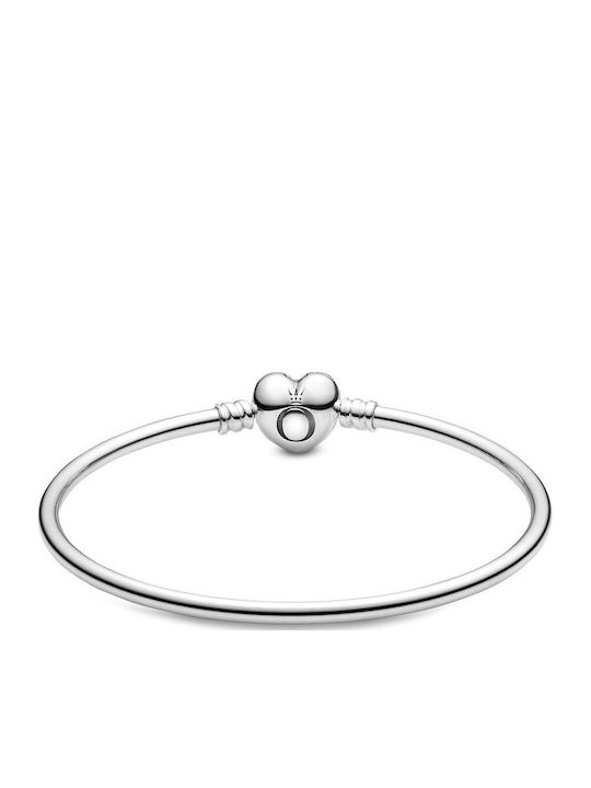 Pandora Damenträgerarmband mit Herz-Design aus Silber 21cm