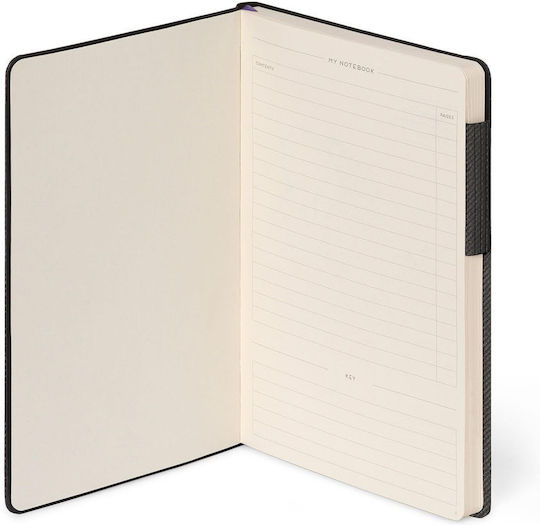 Legami Milano Notizbuch A5 192 Blätter Geregelt Grau