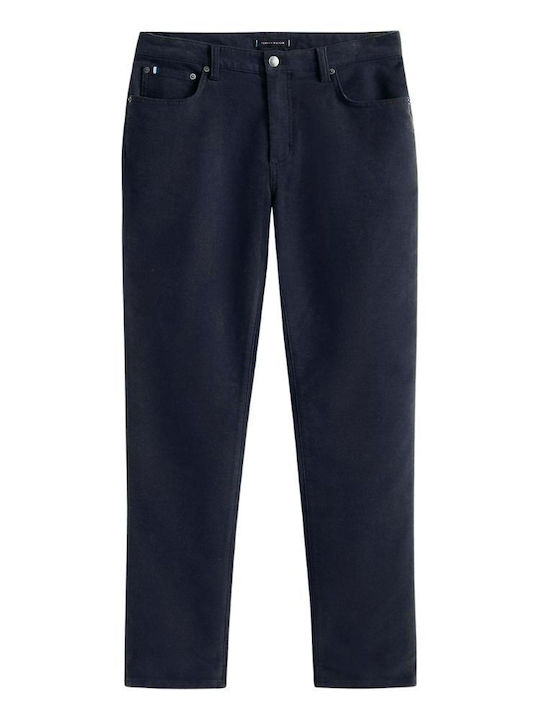 Trousers in Straight Line Dark Night Navy