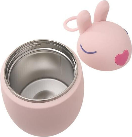Asobu Stainless Steel Kids Food Container 0.6L Multicolour 20 x 12cm Rabbit