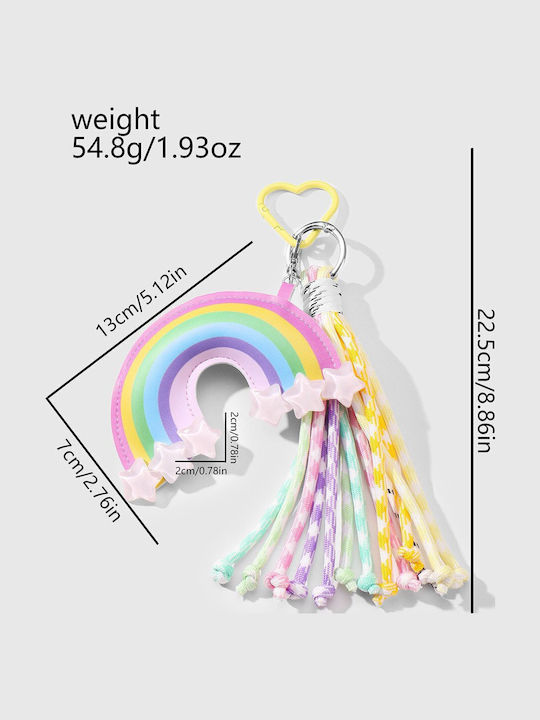 Leather Rainbow Charm