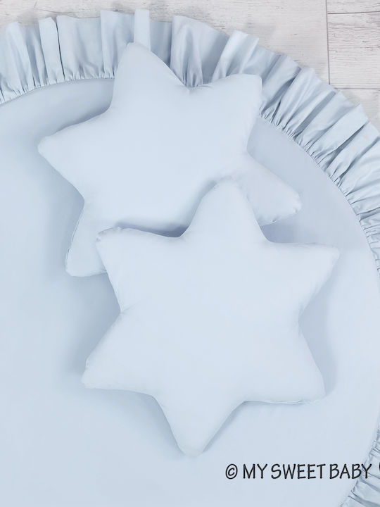 2-Piece Kids Throw Pillows Set Blue
