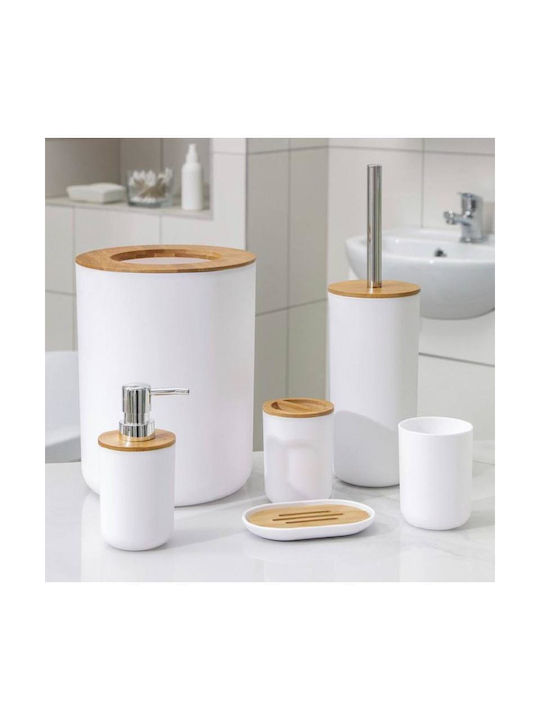 Alista Home Set Accesorii Pentru Baie Din Plastic Alb 6 Bucăți