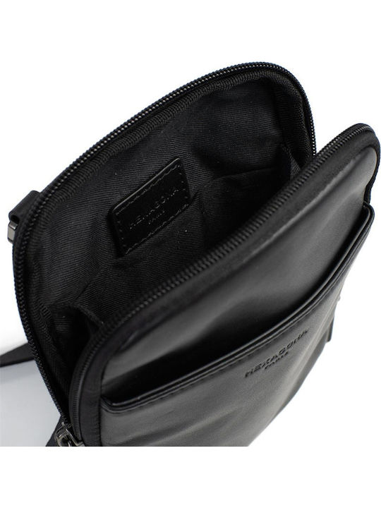 Leather Men's Bag Shoulder / Crossbody Black