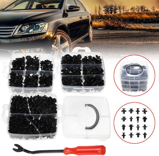 Set 625 Universal Car Plastic Clips Installation Included Extractor