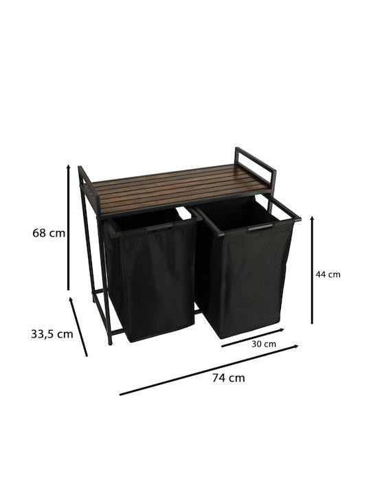 Alista Home Module Coșuri De Rufe Metalice Negre