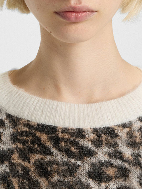 Seratu Γυναικείο Πουλόβερ Animal Print Multi