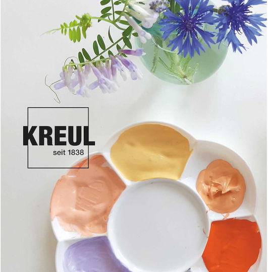 Kreul 75530 Acrylic Matte Paint Gold 50 Ml Glass Creamy Opaque Fast-Drying Water-Based Paint Suitable For Many Different Surfaces