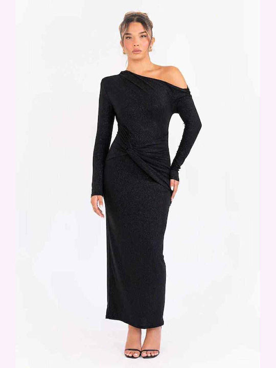 Maxi Dress for Wedding Christening Black