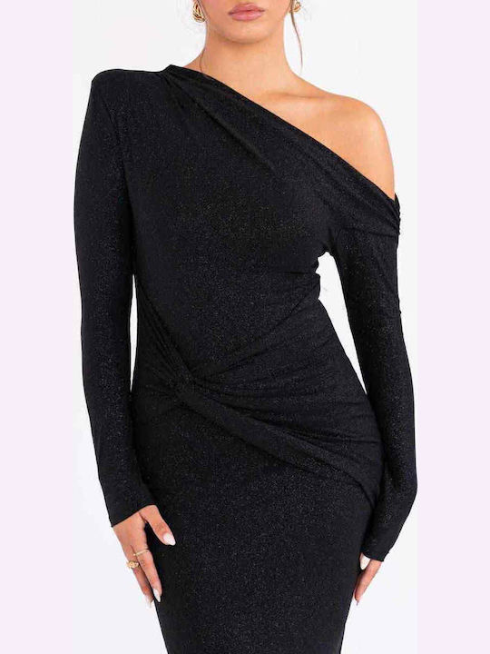 Maxi Dress for Wedding Christening Black