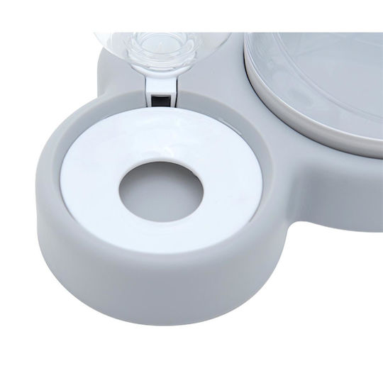 Alista Home Automat Plastic Bol Mâncare & Apă pentru Pisică 2x 500ml 38cm în Culoare Alb