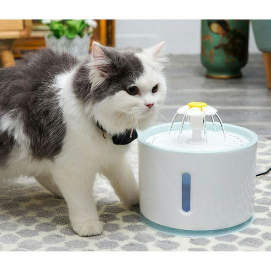 Alista Home Automat Plastic Adăpătoare / Fântână pentru Câine & Pisică 2.4lt 21.7cm în Culoare Alb