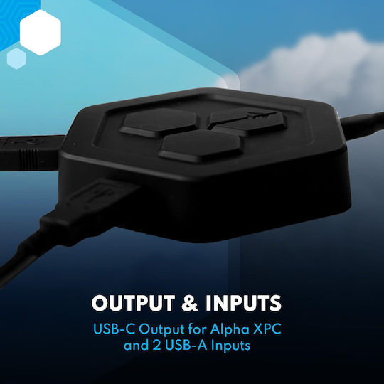 Honeycomb Aeronautical Hub HC003356 USB Hub για Xbox Μαύρος