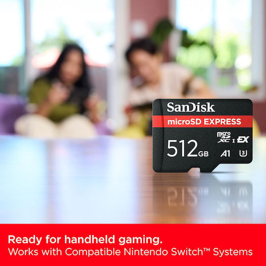 Sandisk SDXC 512GB Клас 10 UHS-I 880MB/s с адаптер