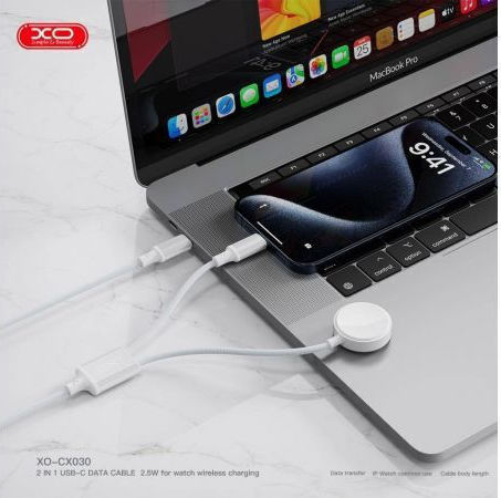 Xo Wireless 2in1 Apple Watch + Type-c Cx030 Schwarzes