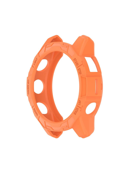 Silicone Case in Orange color for Garmin Epix Pro, Epix Pro Gen 2, Fenix 7, 7 Pro