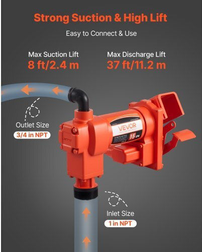 Vevor Electric Car Transfer Pump Oil / Diesel / Petrol 380W