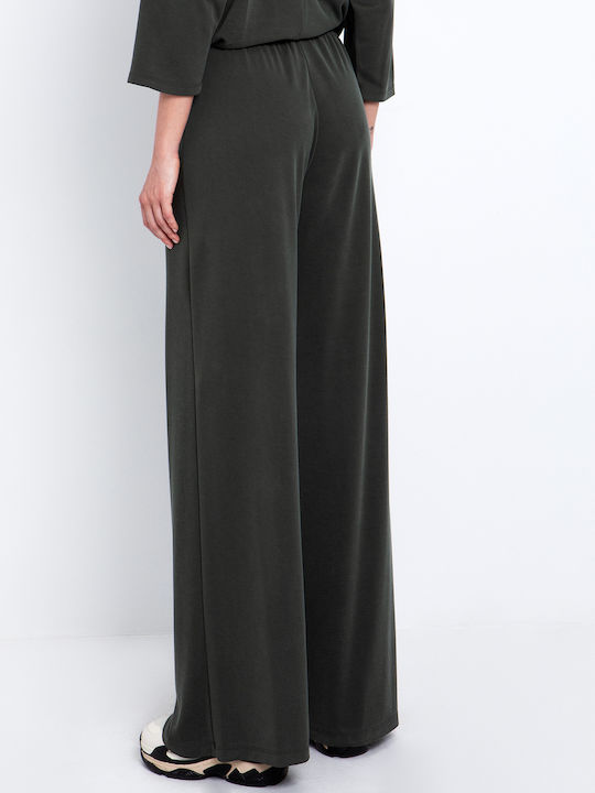 Damen Stoff Hose Khaki