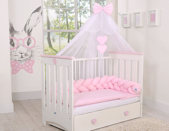 My Sweet Baby Bettumrandungen Geflochten Innerhalb Pink