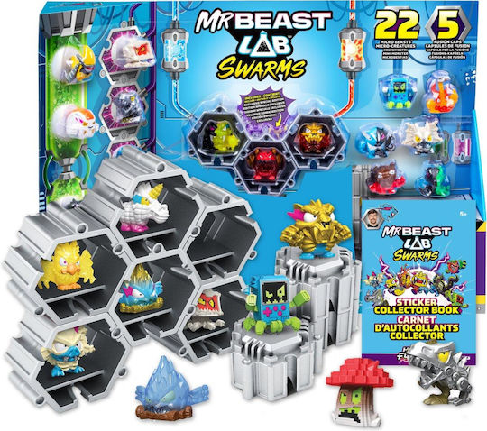 Moose Toys Миниатюрна играчка Mr Beast Lab Swarms за 5+ години Години 2.5см.