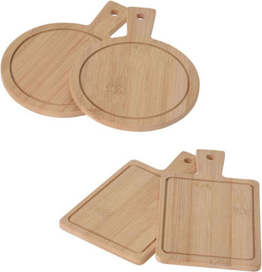 Koopman Module Suprafață de Tăiere din Bambus Maro 19x14cm 2buc