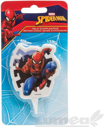 Spider-man 2d Birthday Candle Dekora