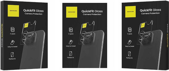 Spacecase Quickfit Protecție Cameră Tempered Glass Black pentru iPhone 17
