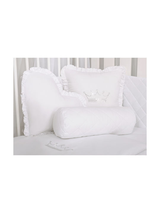 Decorative Bolster Pillow White