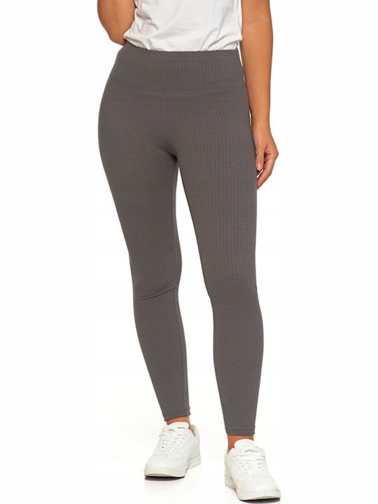Training Women's Leggings Firming High Waist Push Up Gray