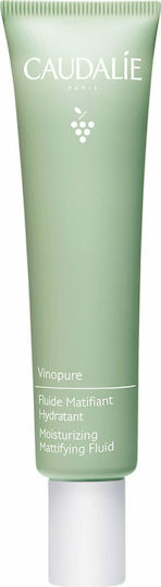 Caudalie Vinopure Cremă de Față Fluidă Hidratantă și Reglatoare 24h Împotriva Imperfecțiunilor 40ml