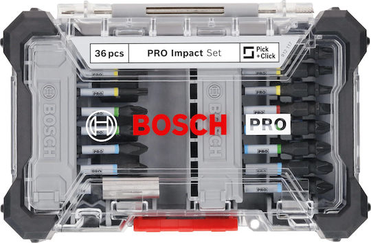 Bosch 36x Pro Impact Set 36 Pieces 200 x 107 mm Professional Accessories Screwdriver Bits Screwdrivers